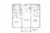 2 bed - b1 Floor Plan 2 bed - b1 Floor Plan at AVE Blue Bell, Pennsylvania, 19422